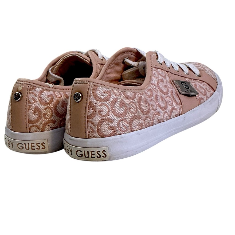 G by Guess Shoes Womens 8.5 M Tannur 3 Sneakers Pink Canvas Round Toe Lace Up - Picture 10 of 15